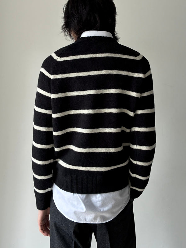 【264-MRT0048-YA0325-046】RAGLAN CREW BLACK