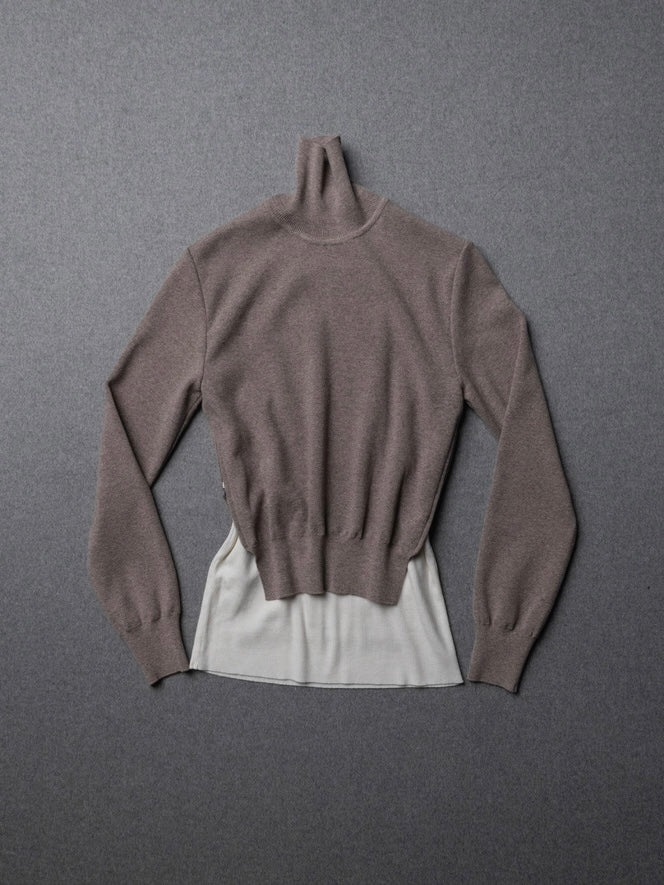 【34PDC-S1-7109】CORP SWEATER BROWN
