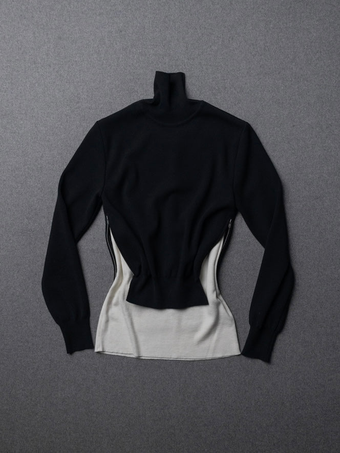 【34PDC-S1-7109】CORP SWEATER BLACK