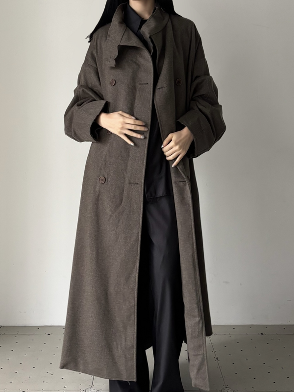 【S15-286 (S19)】NO.65 HEAVY WOOL OVERSIZE COAT KHAKI