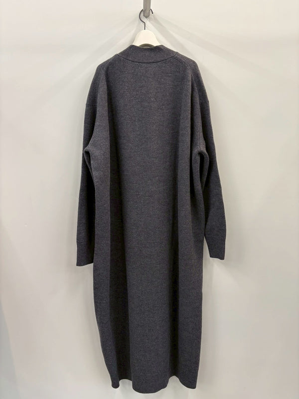 LONG FIT CARDIGAN GREY