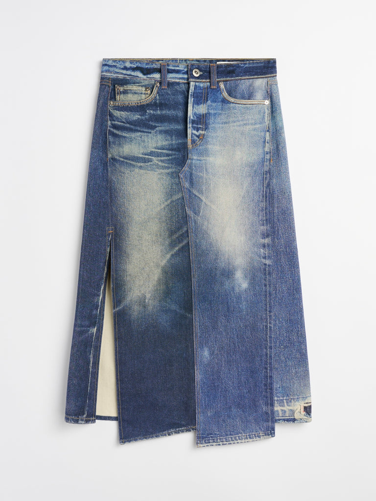 【W4265CAZ】CRAFT SKIRT BLUE