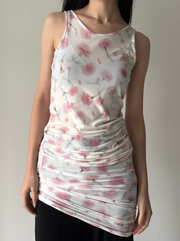 【34AP01APJEDR06047】LAYERING TANK JERSEY DRESS WHITE
