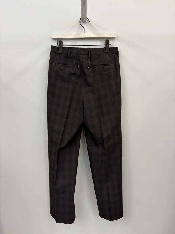【S50KA0726 M35896002F】REGULAR TAILORED TROUSERS BROWN