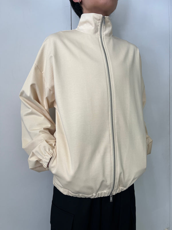 SWEATSHIRT W/ZIP BEIGE