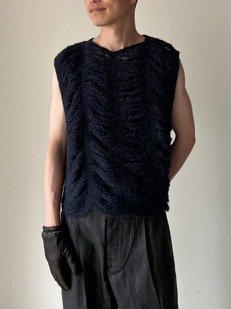 【A4263RN】RIB CAE VEST NAVY