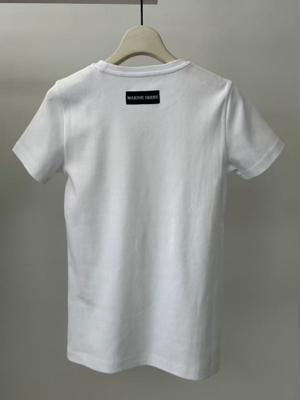 MOON LOGO JERSEY BABY FIT T-SHIRT WHITE