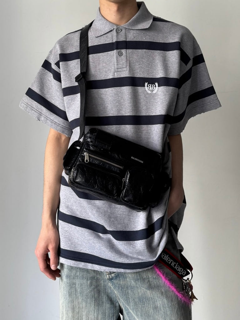 S/S OVERSIZED POLO MULTI