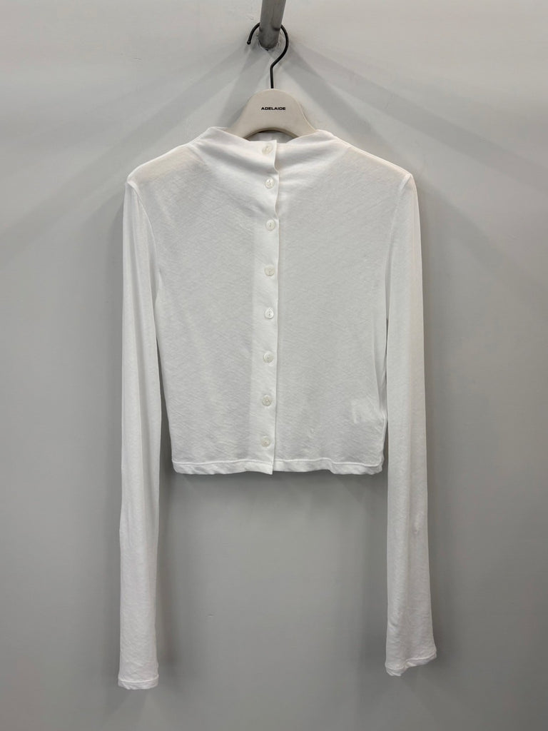 CROPPED CARDIAN WHITE