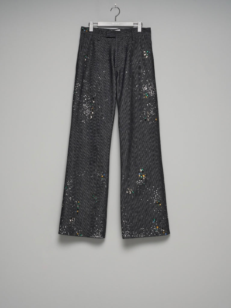 GA**XY PIQUE WORK TROUSERS BLACK