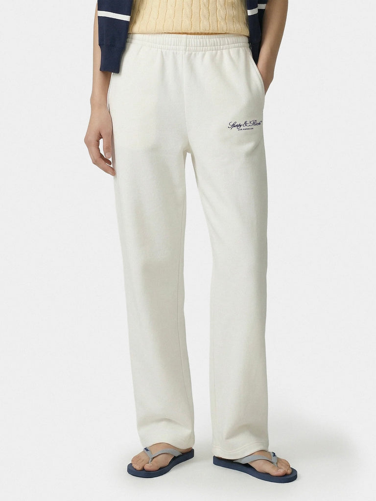 【33SR02PA07176269WH37】Vendome LA Embroidered Wide Sweatpant WHITE