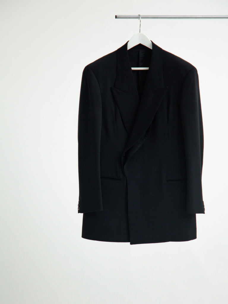 【S26AW08JKT-W】OPEN PLACKET JACKET BLACK