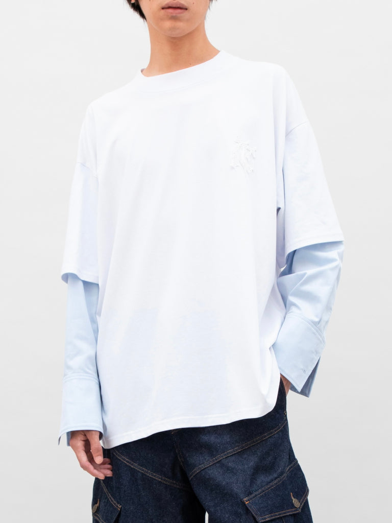 SCULPTED COTTON T-SHIRT SHIRT WHITE