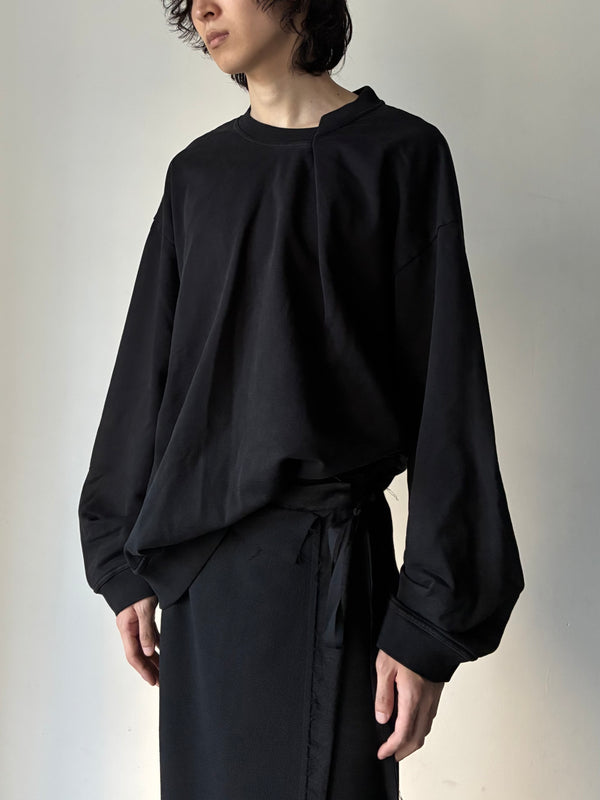 【M.Y.  SWEET BEATTY FW26-0010-999】Oversized sweatshirt BLACK