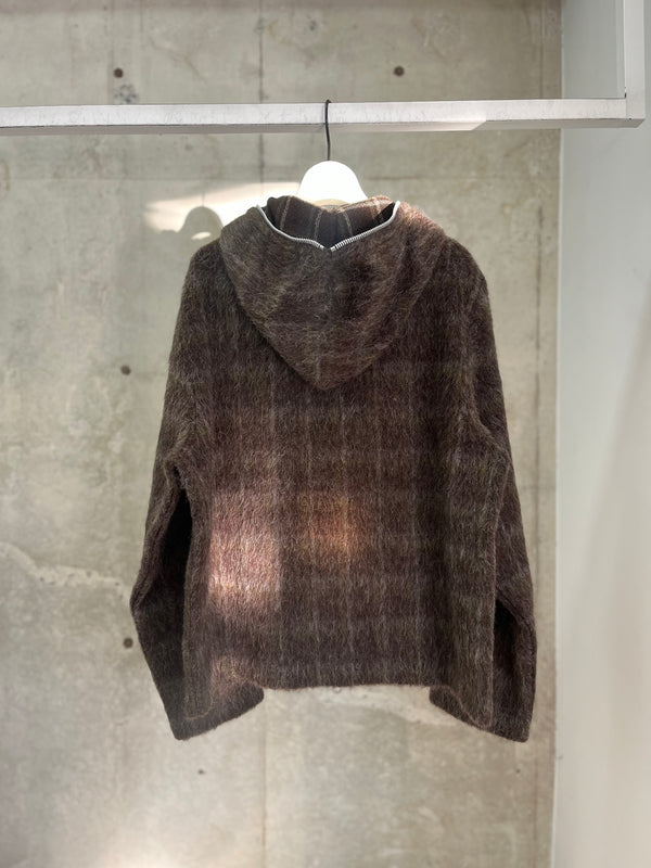 FULL ZIP HOOD BROWN