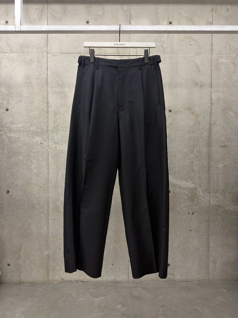 【PA1332 LF1703】SINGLE PLEAT TAILORED PANTS BLACK
