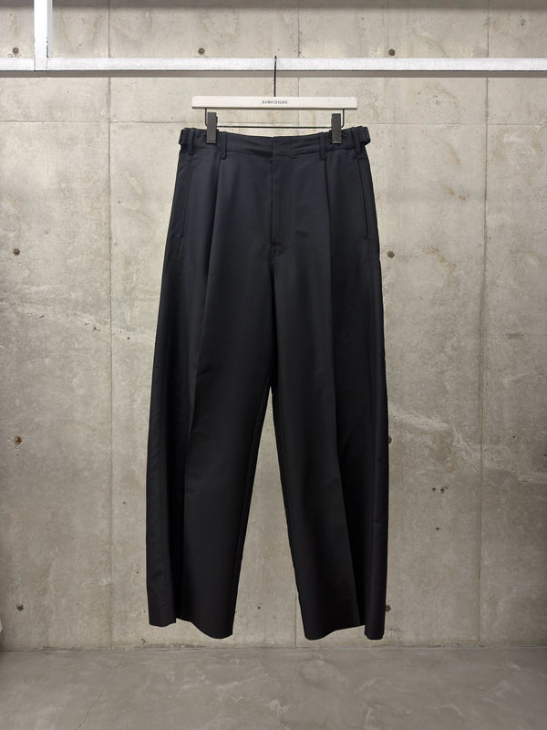 【PA1332 LF1703】SINGLE PLEAT TAILORED PANTS BLACK