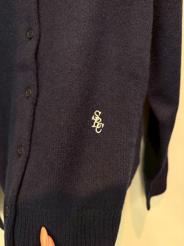 SRC CASHMERE CARDIGAN NAVY