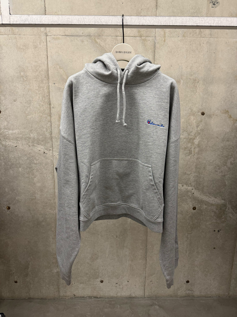 【MH27HD223G】ATHLETIC LOGO HOODIE GREY