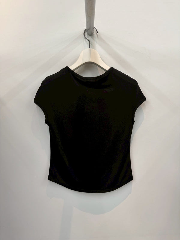 Collagen French Sleeve T-shirt BLACK