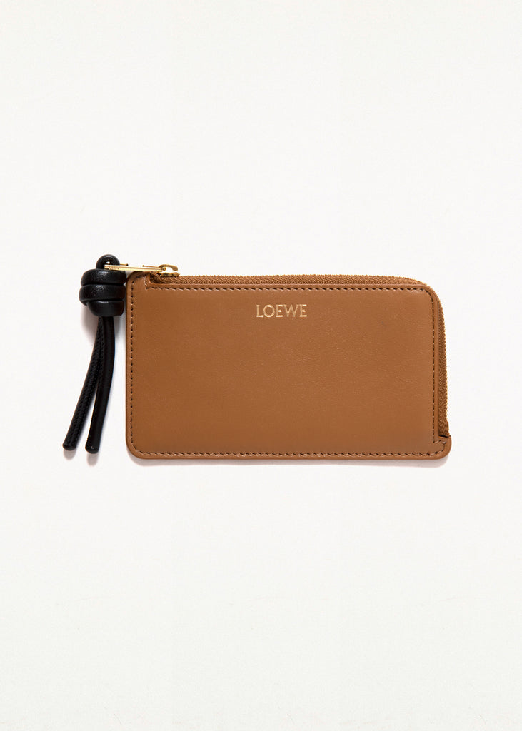 KNOT COIN CARDHOLDER BROWN