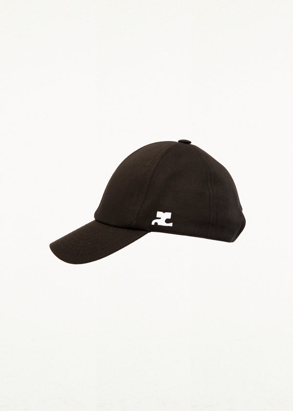 EMBROIDERED COTTON CAP BROWN