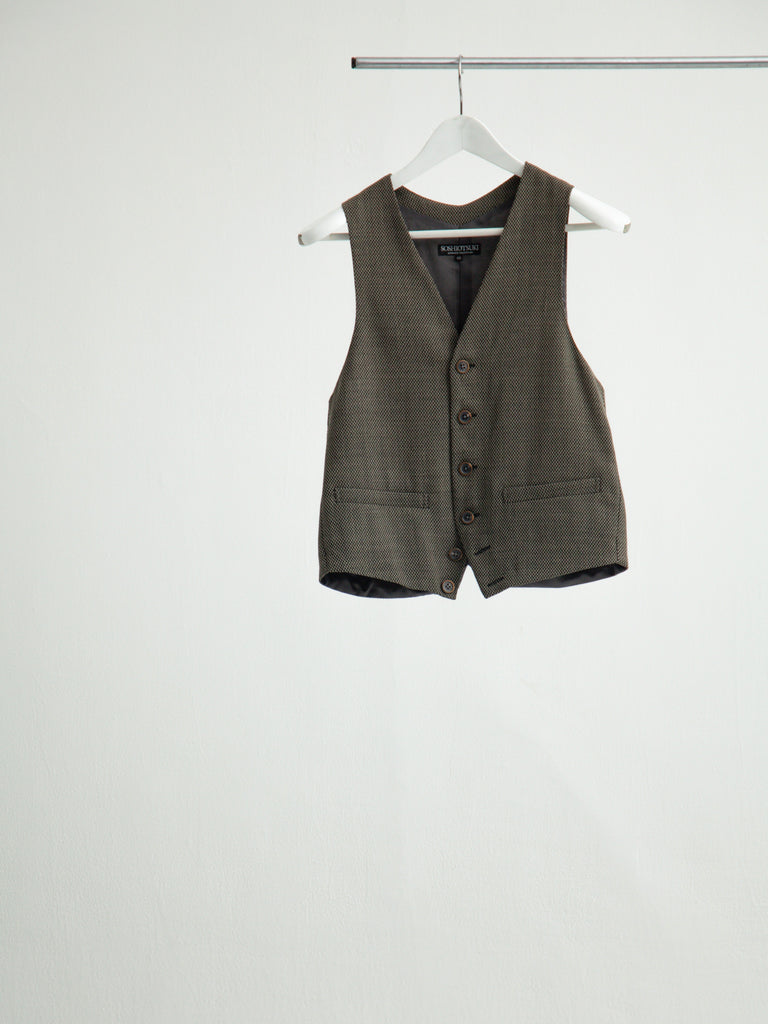 【S26AW06VE】LAST BUTTON VEST GREY