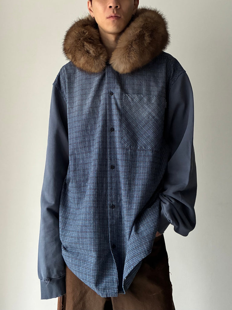 HOODED OUTERWEAR BLUE