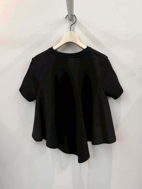 【S540Y22X87】CAPE T-SHIRT BLACK
