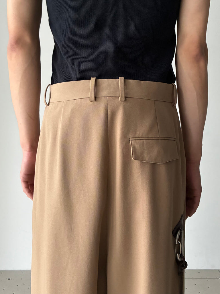 LOEWE LOW CROTCH TROUSERS AF BEIGE ロエベ正規取扱店 – ADDITION