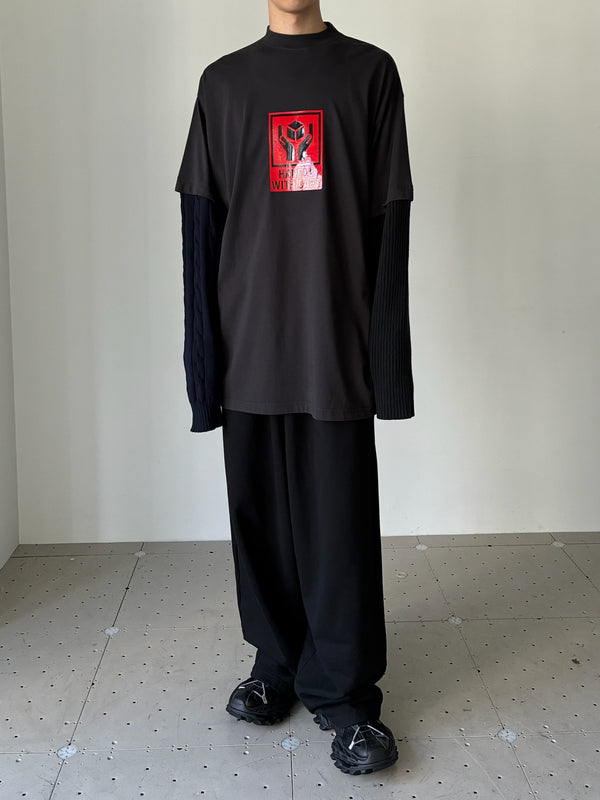 PATCHED SLEEVES BLACK