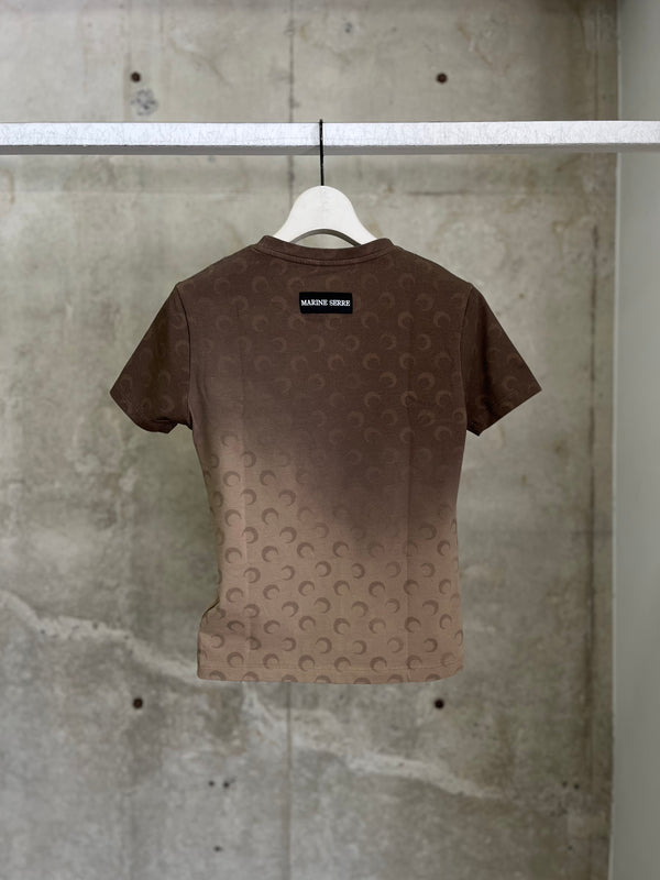 【WTT012ACJER0114】FADED MOON SS BABY FIT T-SHIRT BROWN