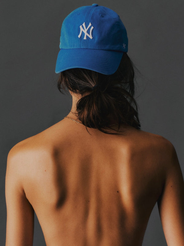 Yankees Serif Hat - Team Blue