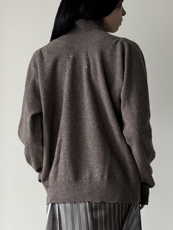 【S29HL0045M13337812M】LIVED-IN KNITWEAR TURTLENECK BROWN