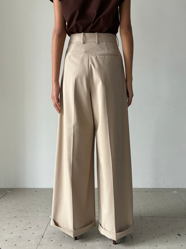TROUSERS AF BEIGE