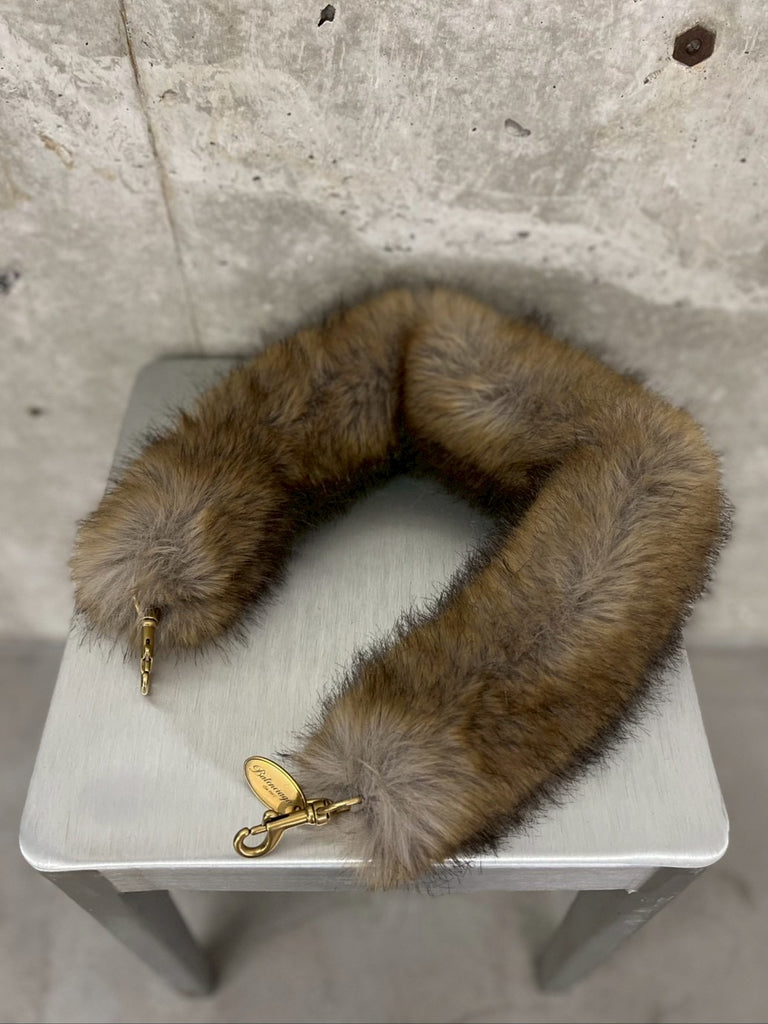 FUR STRAP BEIGE