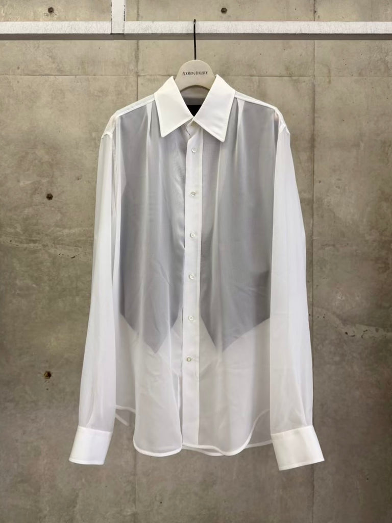 【S67DT0028S37399101】LONG-SLEEVED SHIRT WHITE