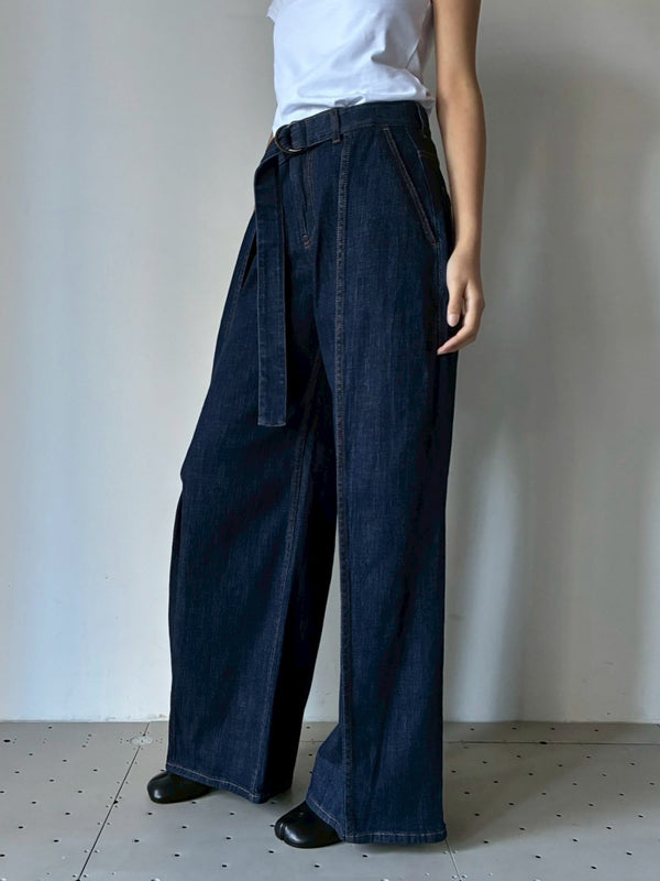 BELTED JIANS AF INDIGO