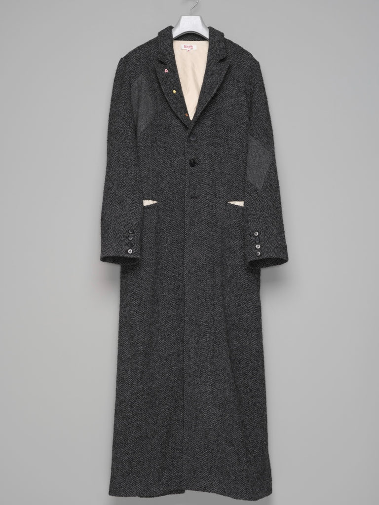 【M26H9CT002】LUCKY CLOVER CHESTERFIELD COAT BLACK