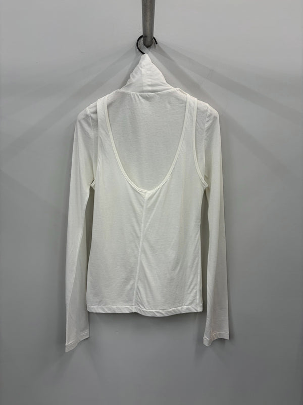 【035-026-CT021】 Cotton Cashmere Tops WHITE