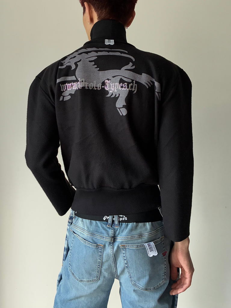 OUT FLEECE - ZIP UP GOAT BLACK