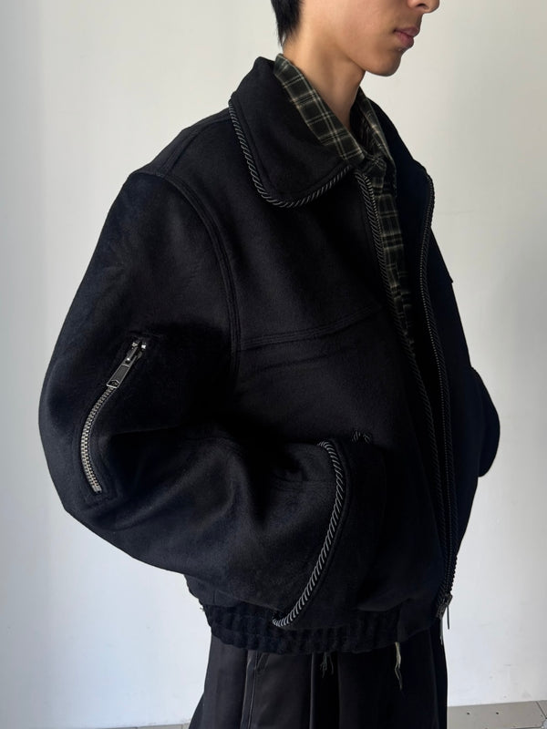 WOOL LASSO JACKET BLACK