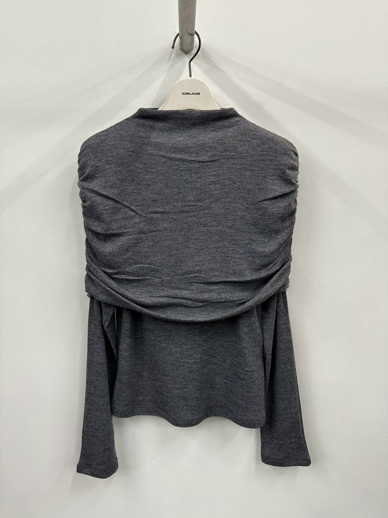【036-026-CT024】Super 120's Wool Tops GREY