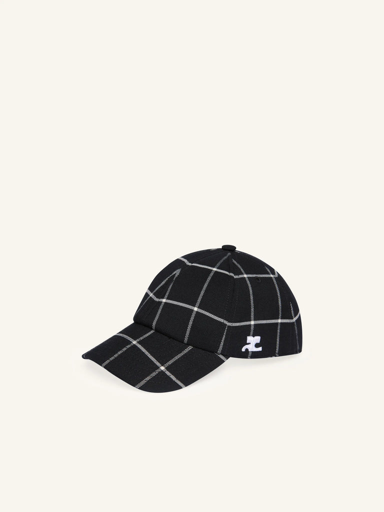 【226TCT048WO0171】CHECKED SIGNATURE COTTON CAP MULTI