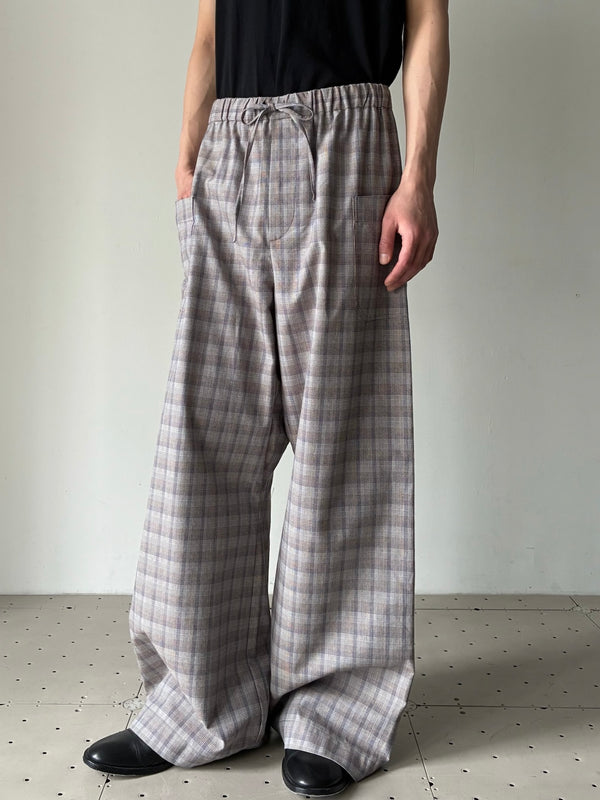 【SS26-0136-996】WIDE-LEGGED ELASTICATED TROUSERS MULTI