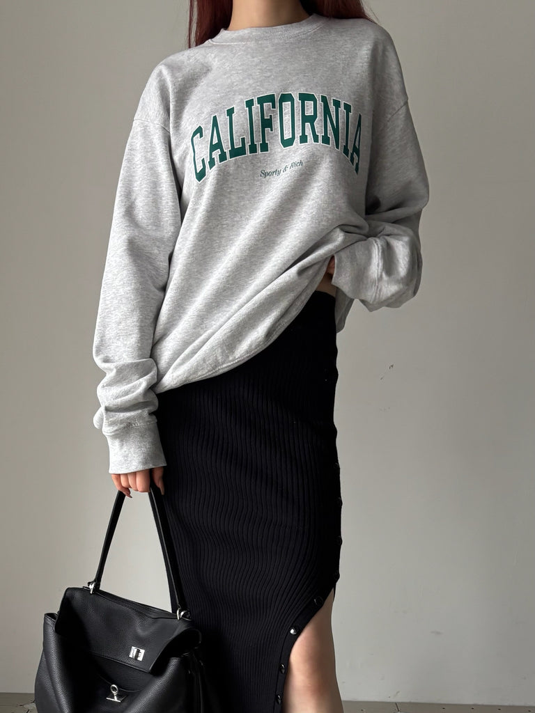 CALIFORNIA CREWNECK GREY