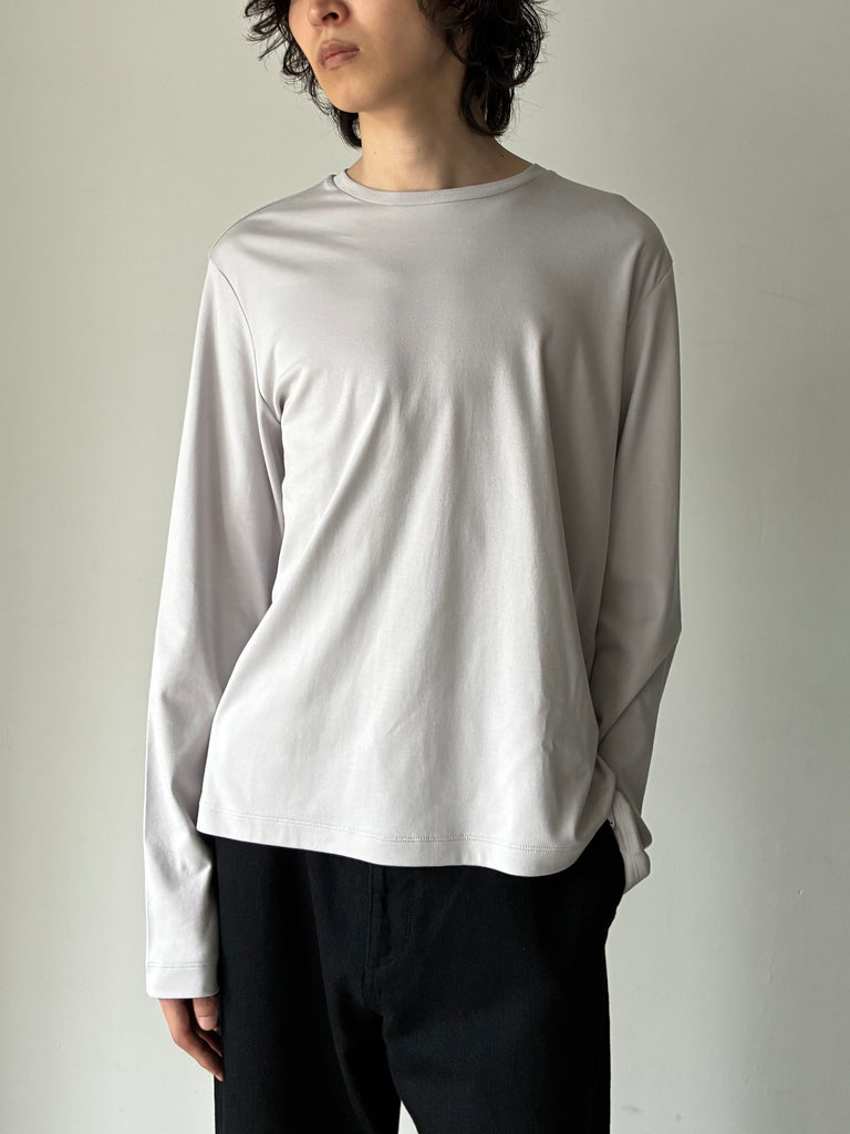 【013-A-1731-OW】Rio Polar Jersey Top in Suvin Cotton WHITE