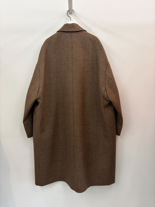 【S29AA0326M36130141F】OVERSIZED COCOONING COAT BROWN