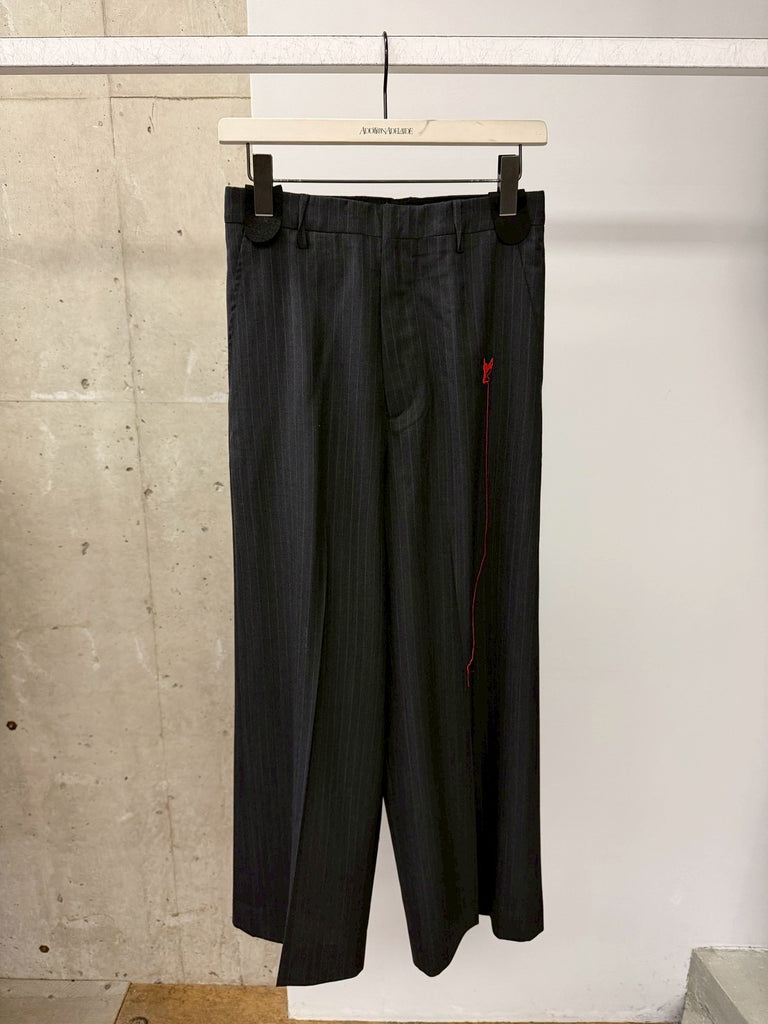 RED ANGEL WIDE TROUSERS BLACK