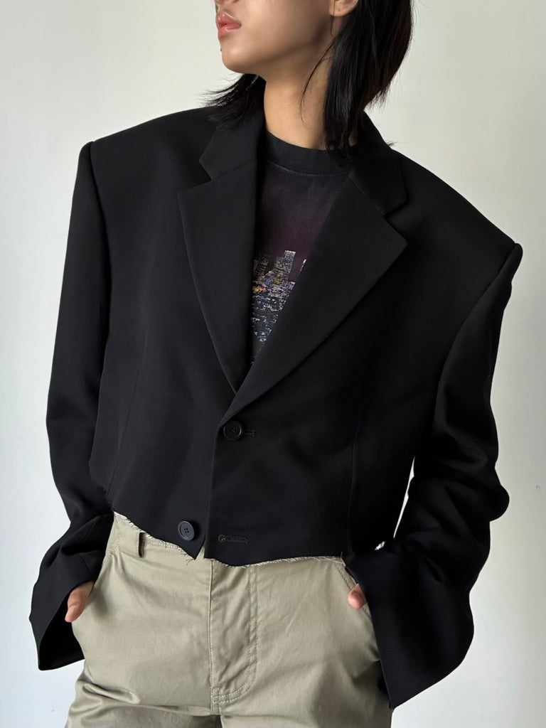 バレンシアガ Balenciaga Cut Off Sb Jacket BALENCIAGA(バレンシアガ) | CUT OFF SB JACKET BLACK